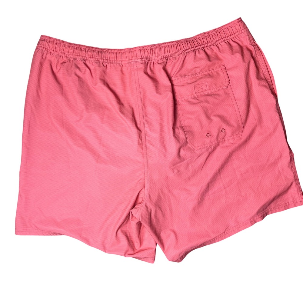 Vineyard Vines Swim Trunks Mens XXL Pink Micro Stripe Board Shorts 6.5" Inseam - Picture 2 of 7